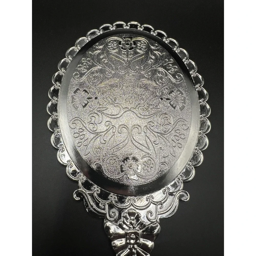 Vintage Hand Mirrors with Handle, Vanity Handheld Makeup Mirror Elegant Handle M